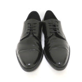Prada Cap Toe Oxfords Black Spazzolato Leather Size 7.5 Lace-Up Loafers available at CelebrityOwned.com img_3