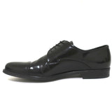 Prada Cap Toe Oxfords Black Spazzolato Leather Size 7.5 Lace-Up Loafers available at CelebrityOwned.com img_6