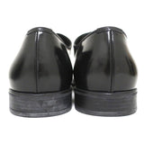 Prada Cap Toe Oxfords Black Spazzolato Leather Size 7.5 Lace-Up Loafers available at CelebrityOwned.com img_7