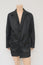 Prada Coat Black Nylon Size 50 Button Front