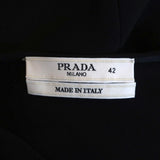 Prada Dress Black Crepe Size 42 Short Sleeve Sheath available at CelebrityOwned.com img_8
