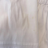 Prada Off the Shoulder Dress White Ruched Tiered Cotton Size 42 available at CelebrityOwned.com img_8