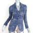 Prada Tweed Blazer Blue Size 38 Three-Button Jacket