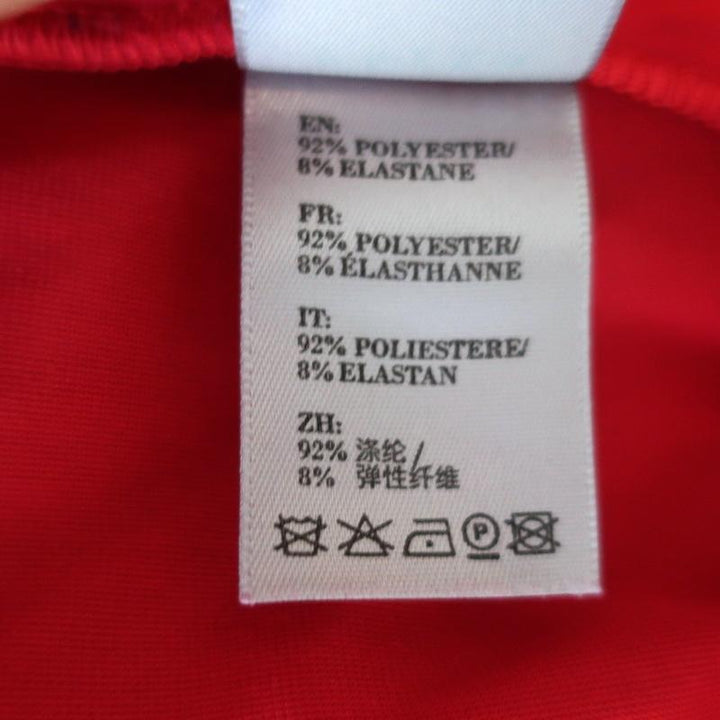 Preen Line Velour Hoodie Sweatshirt with Patches Red Size Medium available at CelebrityOwned.com img_10