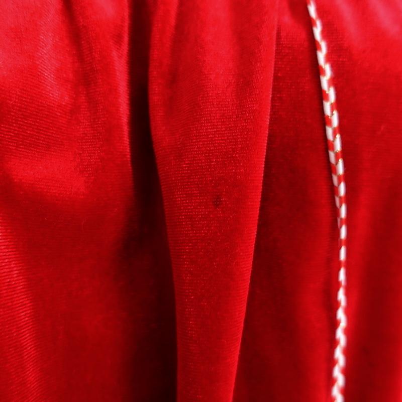 Preen Line Velour Hoodie Sweatshirt with Patches Red Size Medium available at CelebrityOwned.com img_3