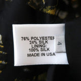 Proenza Schouler Dress Black Abstract Print Silk Jacquard Size 4 Short Sleeve available at CelebrityOwned.com img_8