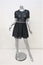 Proenza Schouler Dress Black Cotton-Silk Size 2 Short Sleeve Fit & Flare Mini
