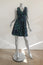 Proenza Schouler Dress Navy Flocked Animal Print Size 0 Sleeveless V-Neck