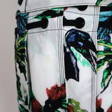 Proenza Schouler Dress White Tropical Print Silk Size 4 Short Sleeve Shift available at CelebrityOwned.com img_3