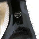 Proenza Schouler Fringed Canvas Mules Cream Size 37 High Heel Sandals available at CelebrityOwned.com img_10