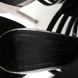 Proenza Schouler Sandals Silver Metallic Woven Leather Size 41 Open Toe Heels available at CelebrityOwned.com img_10