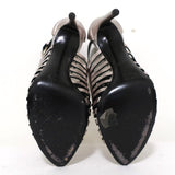 Proenza Schouler Sandals Silver Metallic Woven Leather Size 41 Open Toe Heels available at CelebrityOwned.com img_11