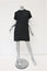 Proenza Schouler T-Shirt Dress Black Cotton Neoprene Size 4 Short Sleeve Mini