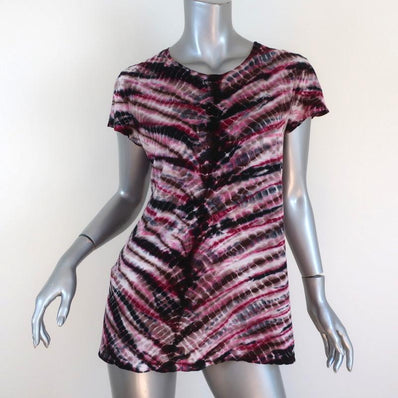 Proenza Schouler Tie Dye Tee Pink/Black Cotton Size Small Short Sleeve Top available at CelebrityOwned.com img_1