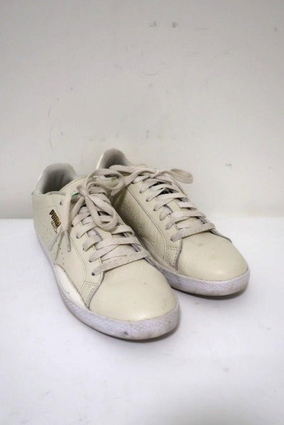 Puma Match Lo Sneakers Cream Patent-Trim Leather Size 7.5 available at CelebrityOwned.com img_1