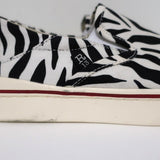 R13 Slip-On Sneakers White/Black Zebra Print Canvas Size 8 NEW available at CelebrityOwned.com img_3