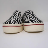 R13 Slip-On Sneakers White/Black Zebra Print Canvas Size 8 NEW available at CelebrityOwned.com img_5