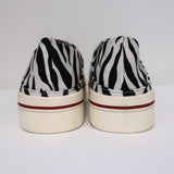 R13 Slip-On Sneakers White/Black Zebra Print Canvas Size 8 NEW available at CelebrityOwned.com img_8