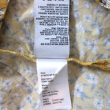 R13 Tony Shirt Yellow Floral Print Cotton & Leopard Silk Top Size Extra Small available at CelebrityOwned.com img_8