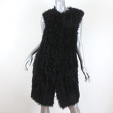 RAVN Lamb Fur Vest Black Size 38 available at CelebrityOwned.com img_1