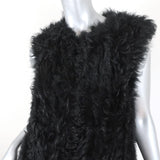 RAVN Lamb Fur Vest Black Size 38 available at CelebrityOwned.com img_2