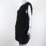 RAVN Lamb Fur Vest Black Size 38 available at CelebrityOwned.com img_3