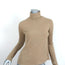 RE/DONE 60s Long Sleeve Turtleneck Top Sand Ribbed Jersey Size Medium NEW