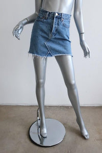 RE/DONE Originals High Rise Denim Mini Skirt Size 24 available at CelebrityOwned.com img_1