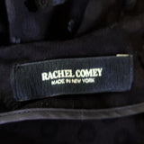 Rachel Comey Dress Whiff Black Textured Jacquard Size 4 Draped Long Sleeve available at CelebrityOwned.com img_7