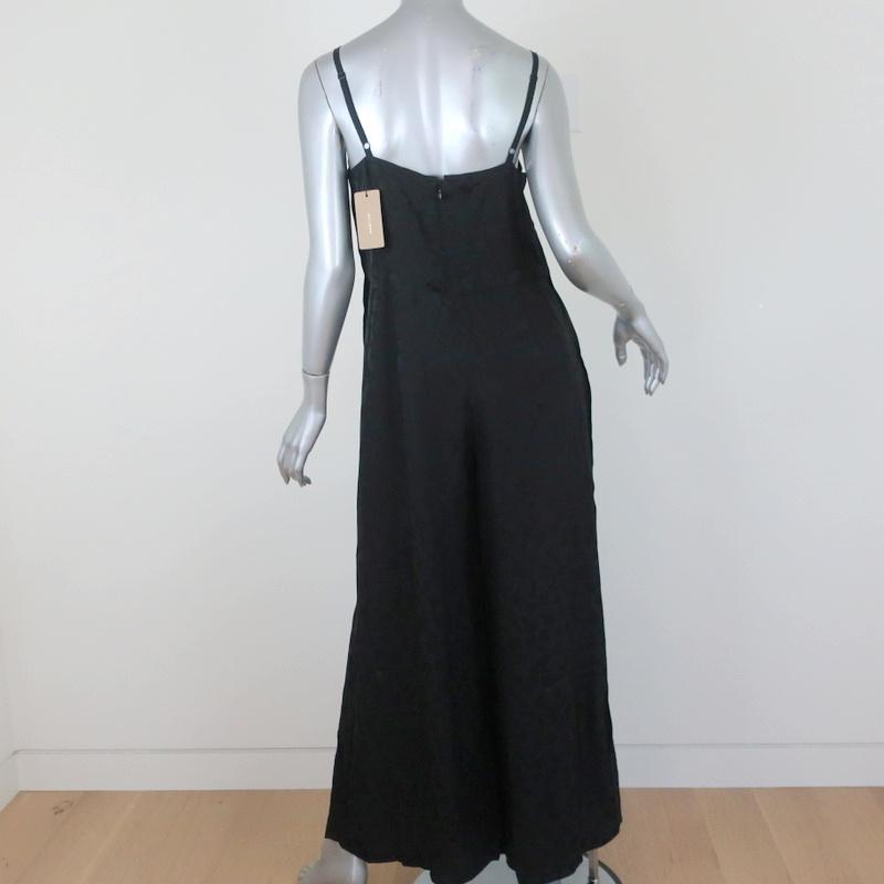 Rachel Comey Jammy Jumpsuit Black Satin Jacquard Size 2 NEW available at CelebrityOwned.com img_6