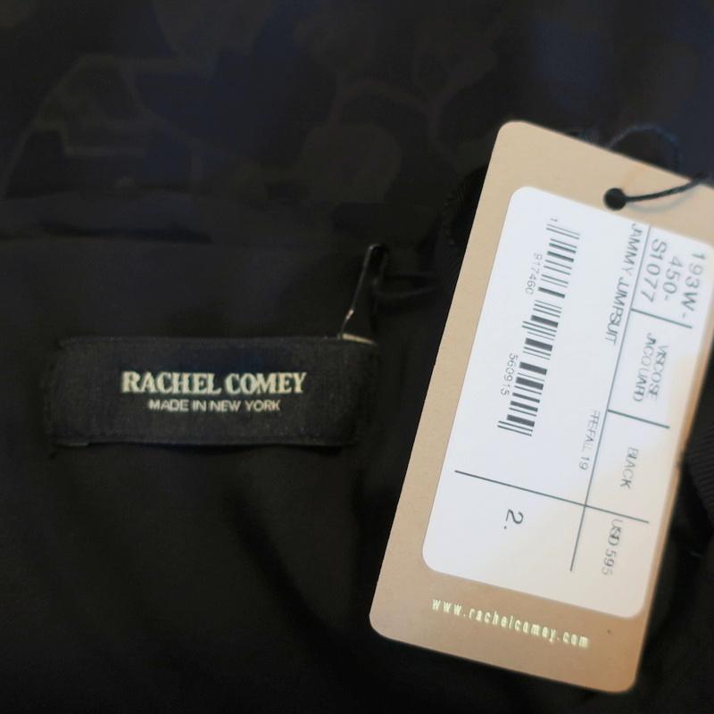 Rachel Comey Jammy Jumpsuit Black Satin Jacquard Size 2 NEW available at CelebrityOwned.com img_7