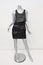 Rag & Bone Dress Marylebone Black Leather & Silk Chiffon Size 2 Tiered Mini NEW