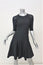Rag & Bone Dress Niki Black Stretch Pointelle Knit Size 2 Fit & Flare Mini
