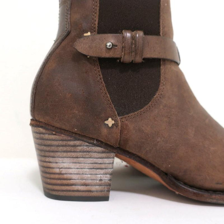Rag &amp; Bone Durham Chelsea Boots Brown Suede Size 38 Mid-Heel Ankle Boots available at CelebrityOwned.com img_3