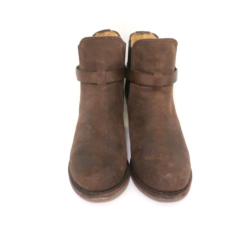 Rag &amp; Bone Durham Chelsea Boots Brown Suede Size 38 Mid-Heel Ankle Boots available at CelebrityOwned.com img_4