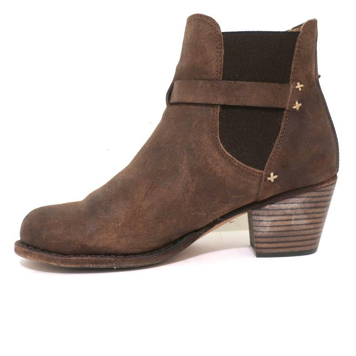 Rag &amp; Bone Durham Chelsea Boots Brown Suede Size 38 Mid-Heel Ankle Boots available at CelebrityOwned.com img_7