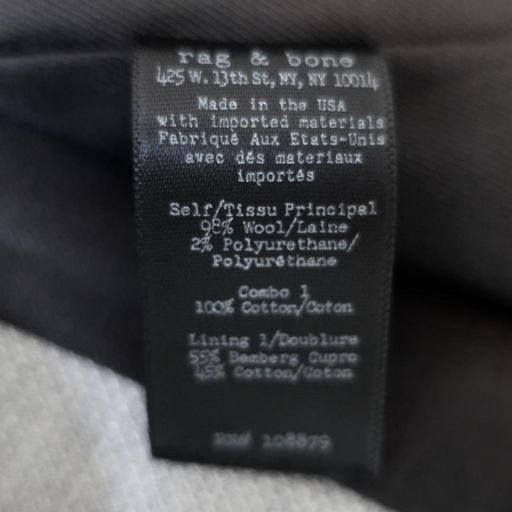 Rag &amp; Bone Francois Vest Light Gray Wool-Blend Size Extra Extra Small available at CelebrityOwned.com img_6