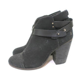 Rag & Bone Harrow Ankle Boots Black Canvas Size 39 High Heel Booties available at CelebrityOwned.com img_6