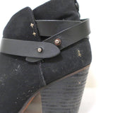 Rag & Bone Harrow Ankle Boots Black Canvas Size 39 High Heel Booties available at CelebrityOwned.com img_7