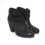 Rag & Bone Harrow Ankle Boots Black Leather Size 37.5 Ankle Strap Booties