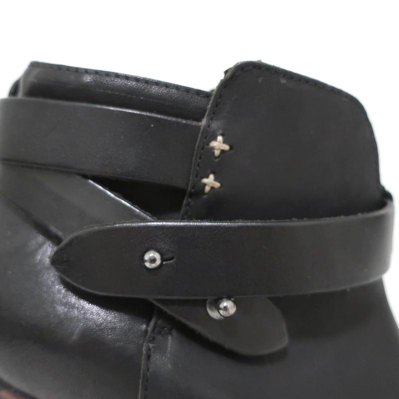 Rag &amp; Bone Harrow Ankle Boots Black Leather Size 37.5 Ankle Strap Booties available at CelebrityOwned.com img_3