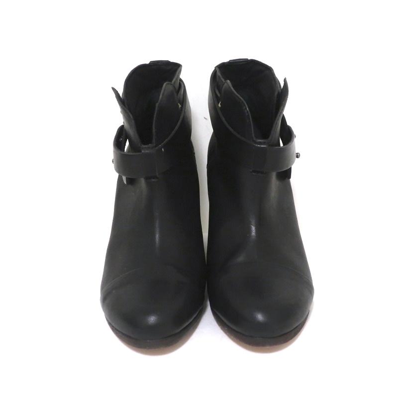 Rag &amp; Bone Harrow Ankle Boots Black Leather Size 37.5 Ankle Strap Booties available at CelebrityOwned.com img_4