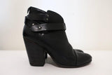 Rag & Bone Harrow Ankle Boots Black Leather Size 39 High Heel Booties available at CelebrityOwned.com img_1