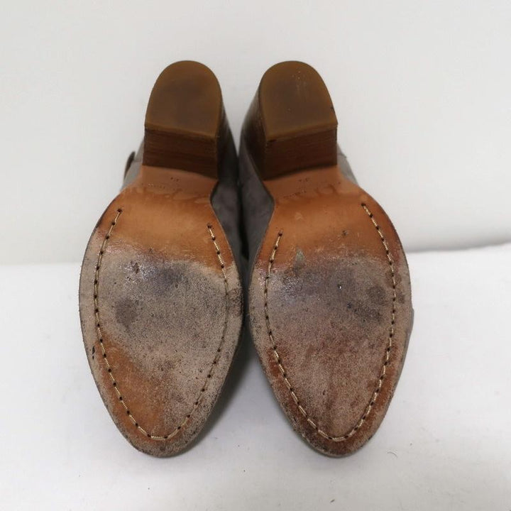 Rag &amp; Bone Harrow Ankle Boots Gray Suede &amp; Brown Leather Size 35 available at CelebrityOwned.com img_11