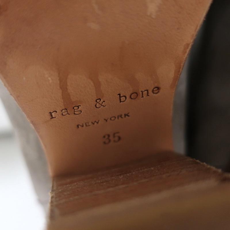 Rag &amp; Bone Harrow Ankle Boots Gray Suede &amp; Brown Leather Size 35 available at CelebrityOwned.com img_12