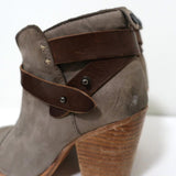 Rag & Bone Harrow Ankle Boots Gray Suede & Brown Leather Size 35 available at CelebrityOwned.com img_7