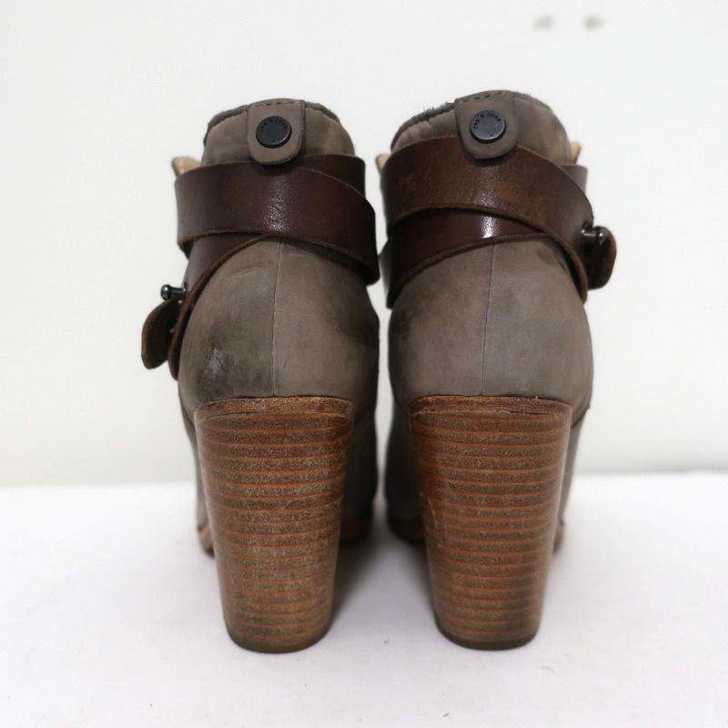 Rag &amp; Bone Harrow Ankle Boots Gray Suede &amp; Brown Leather Size 35 available at CelebrityOwned.com img_9