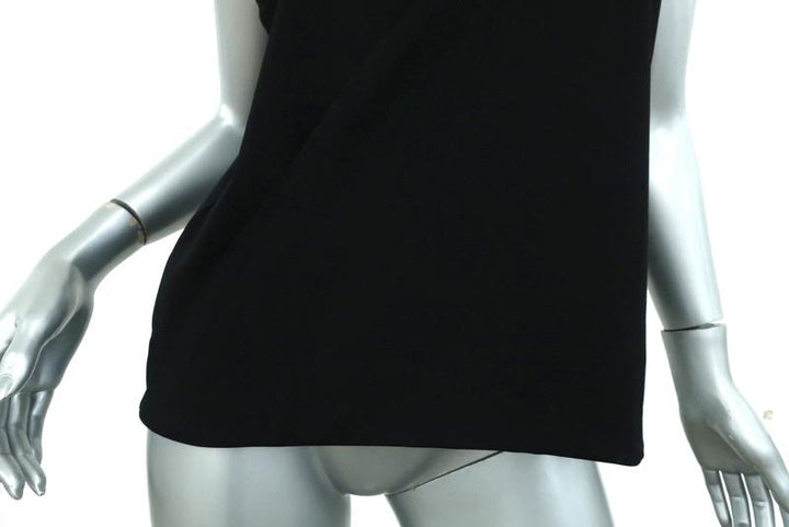 Rag &amp; Bone Hart Choker Tank Black Rib Jersey Size Medium Sleeveless Draped Top available at CelebrityOwned.com img_2