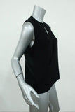 Rag & Bone Hart Choker Tank Black Rib Jersey Size Medium Sleeveless Draped Top available at CelebrityOwned.com img_4