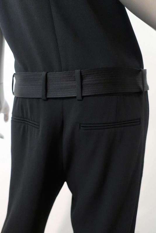 Rag &amp; Bone Jumpsuit Mareth Black Crepe Size 2 Cap Sleeve Zip-Front available at CelebrityOwned.com img_6